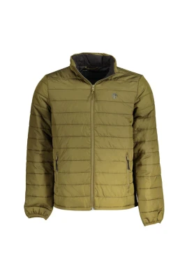 Grön polyester sportjacka med återvunnen nylon