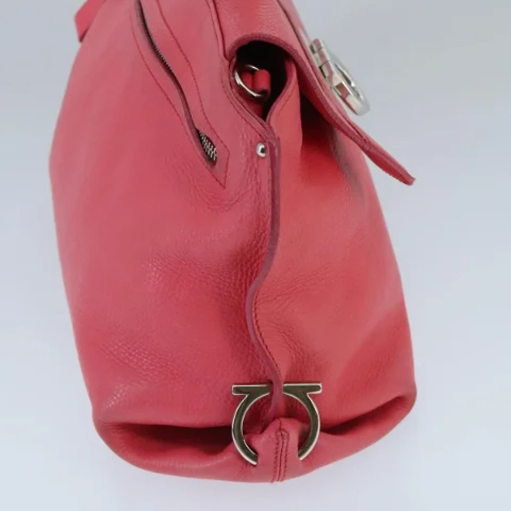 Salvatore Ferragamo Pre-owned Leather handbags Pink Dames