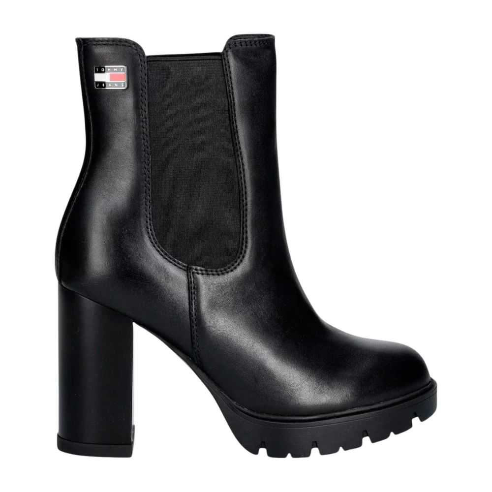 Tommy Jeans Chelsea Ankle Boot - Female - Heeled Boots - Black - 6 Uk - Shoes