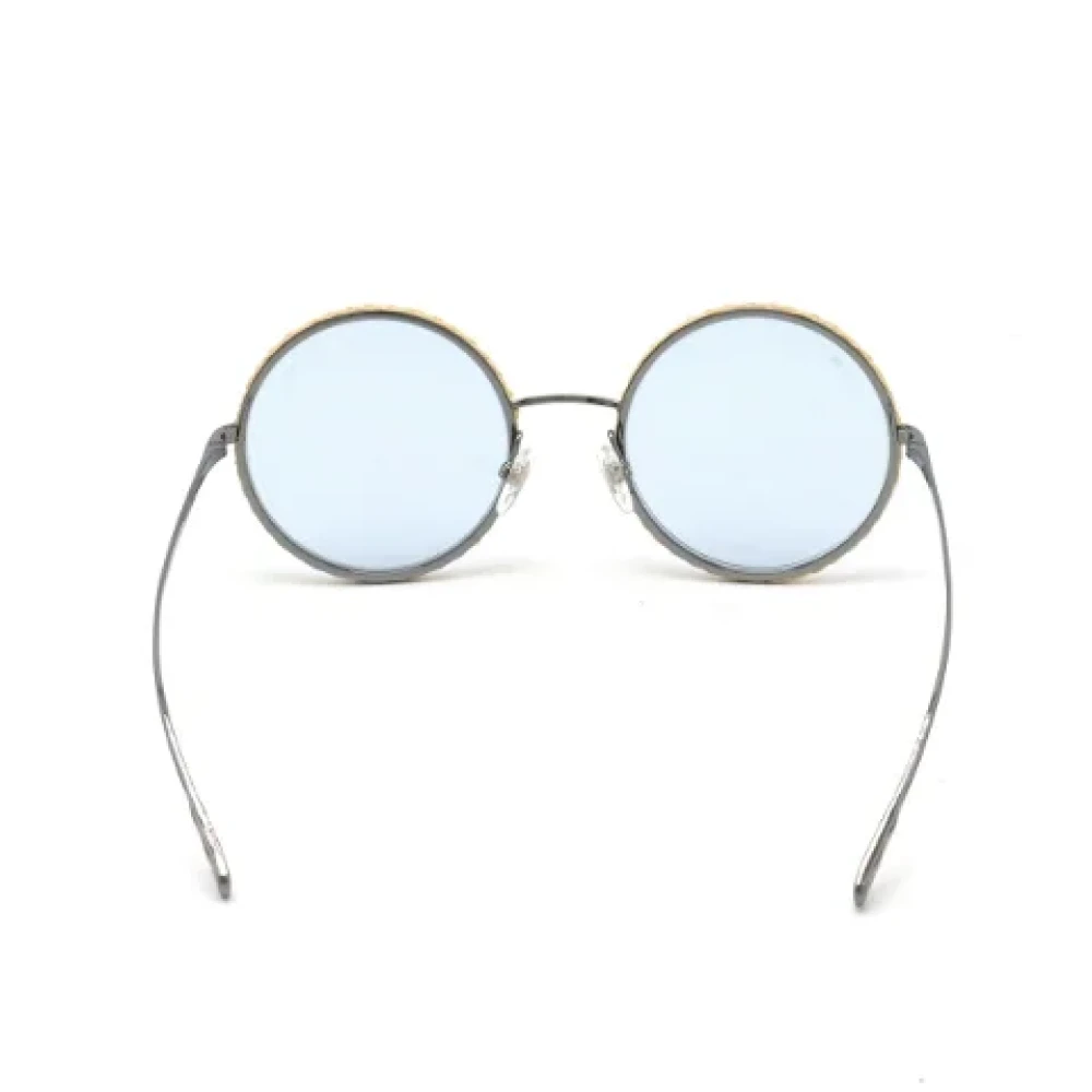 Chanel Vintage Pre-owned Glass sunglasses Blue Dames