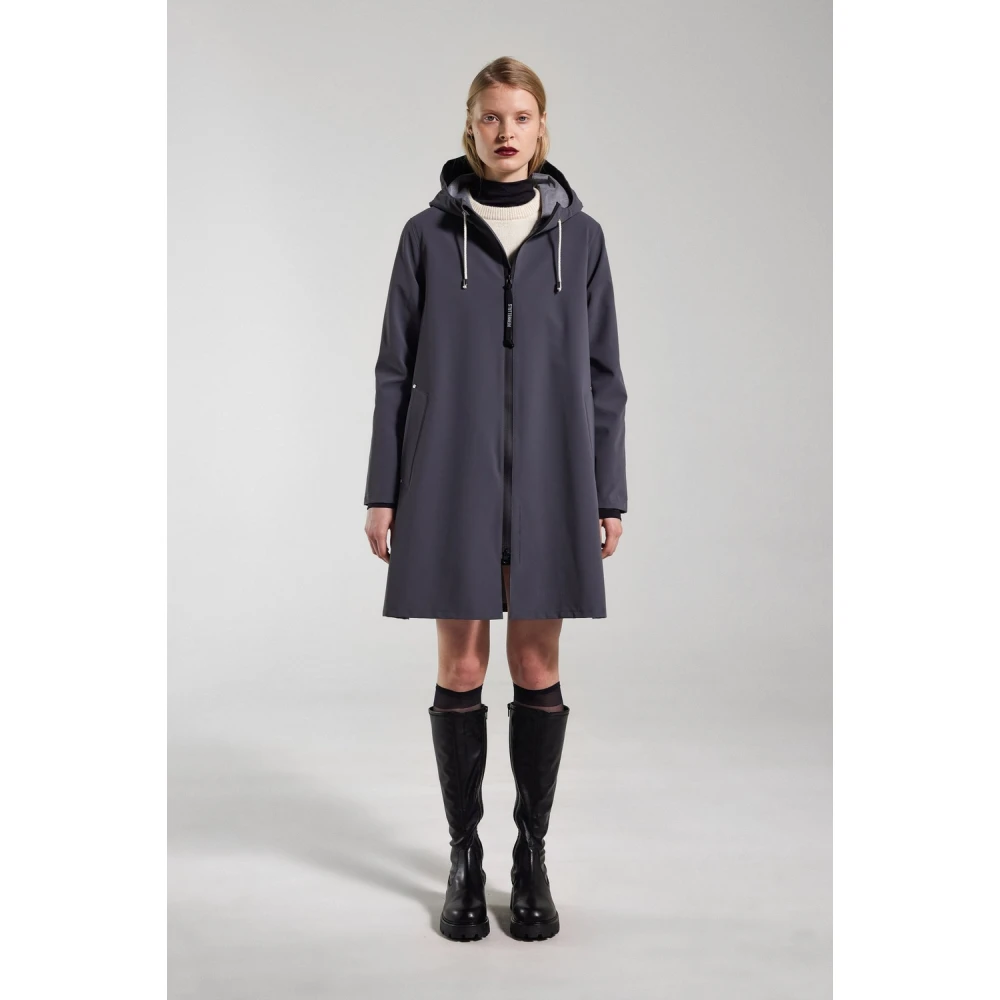 Stutterheim Lichtgewicht Rits Matte Regenjas Blue Dames