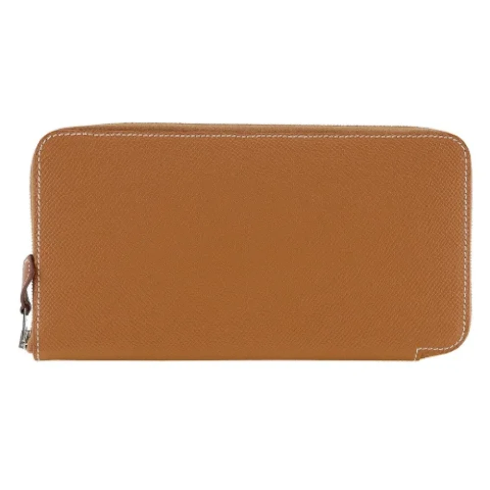 Hermès Vintage Pre-owned Leather wallets Brown Dames