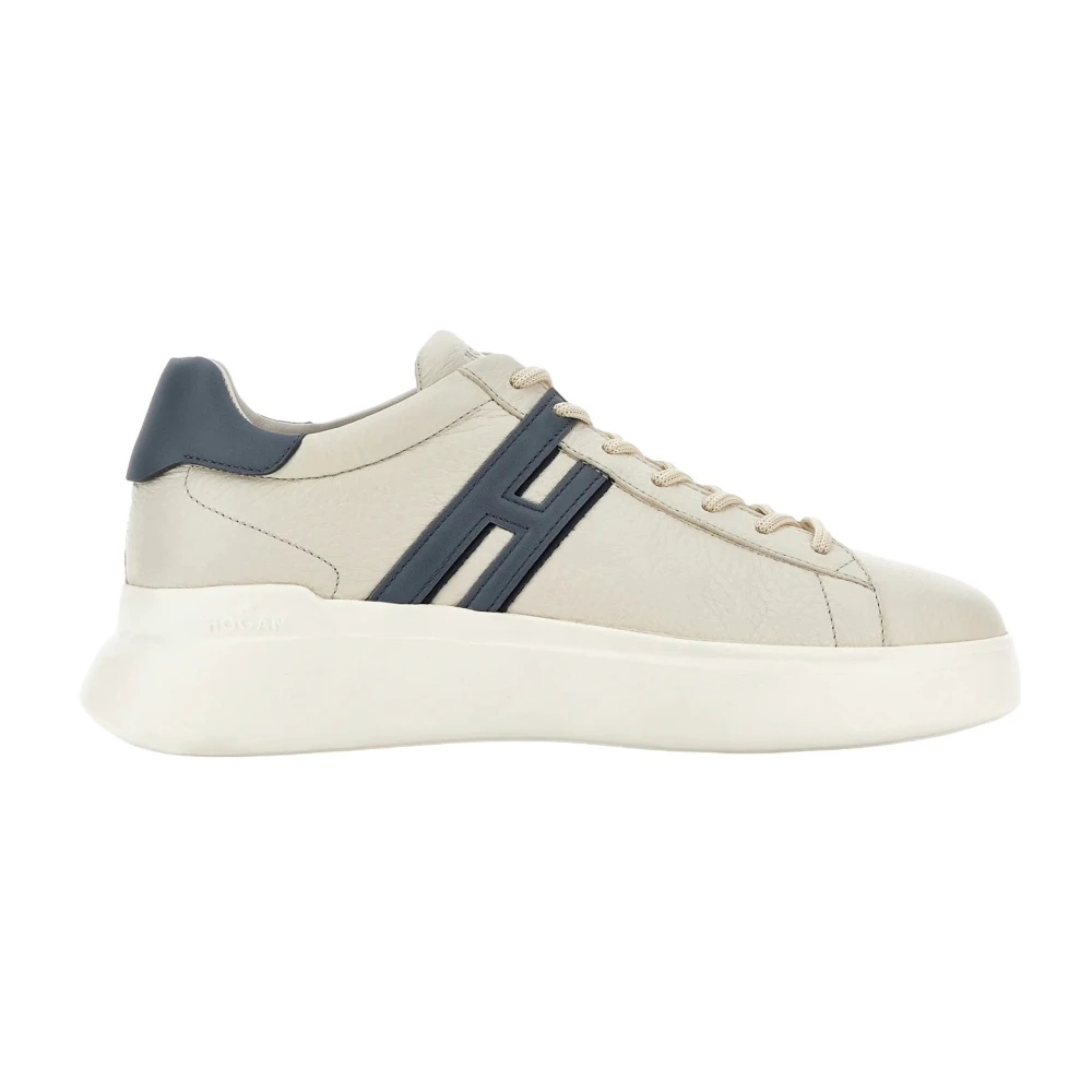Hogan Men's White Sneakers, 8 Uk, H580 Lace-Up H Profile