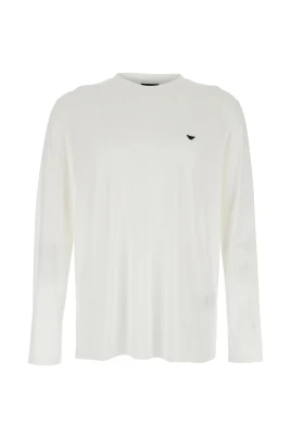 Lyocell Jersey Tröja med Broderad Örn