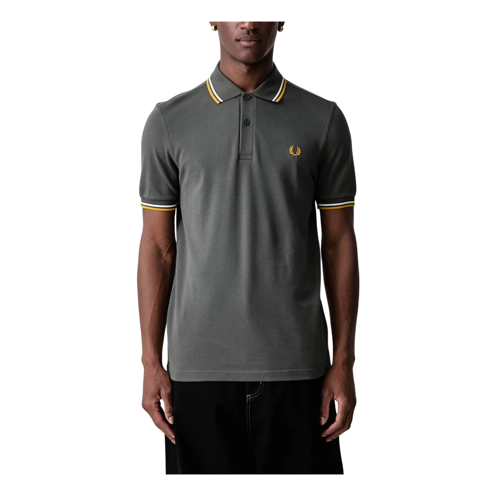 Fred Perry , Herren, Oberteile, Grün, M