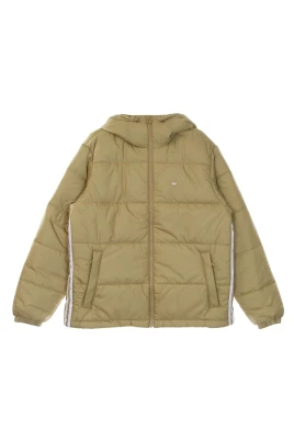 Hooded Puff Beige Down Jacket