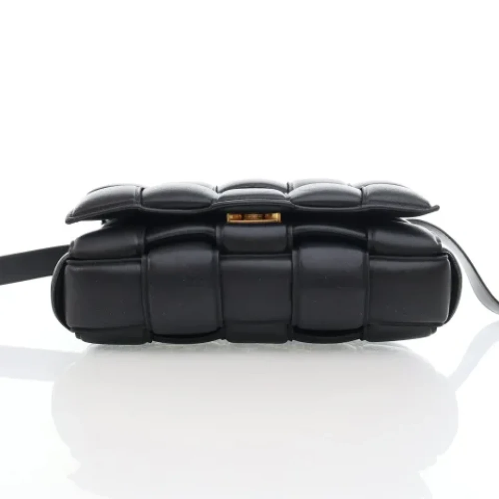 Bottega Veneta Vintage Pre-owned Leather shoulder-bags Black Dames