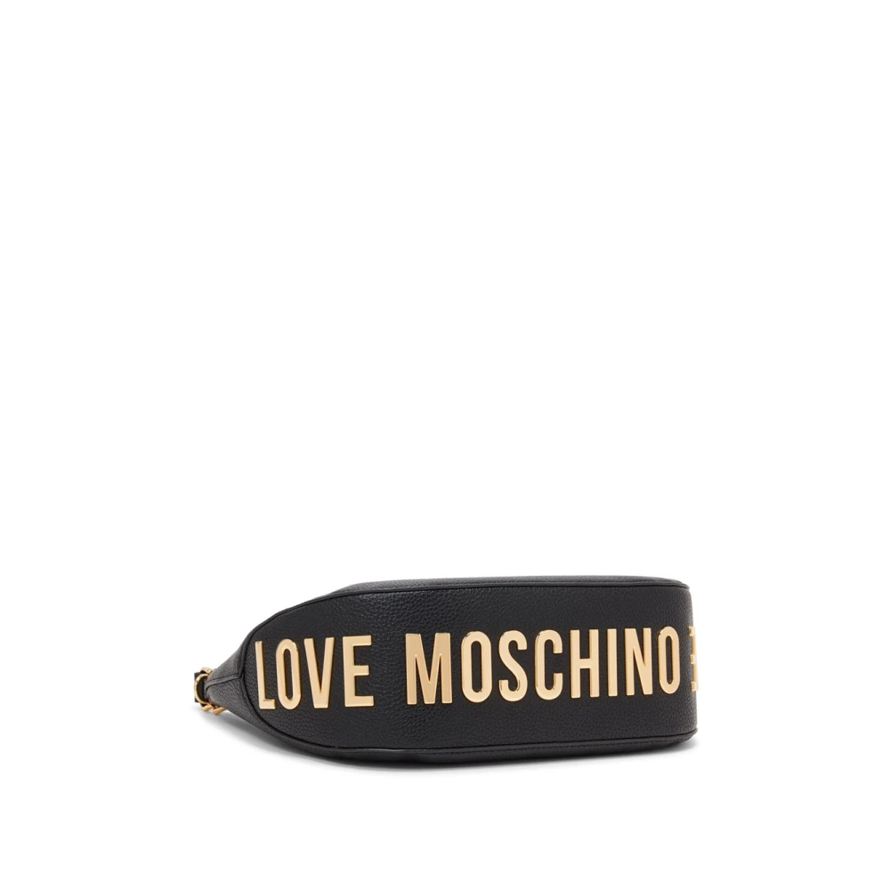 Love Moschino Zwarte handtas met logobasis Black Dames