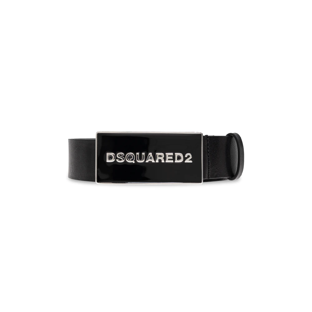 Dsquared2 Leren riem Black Heren