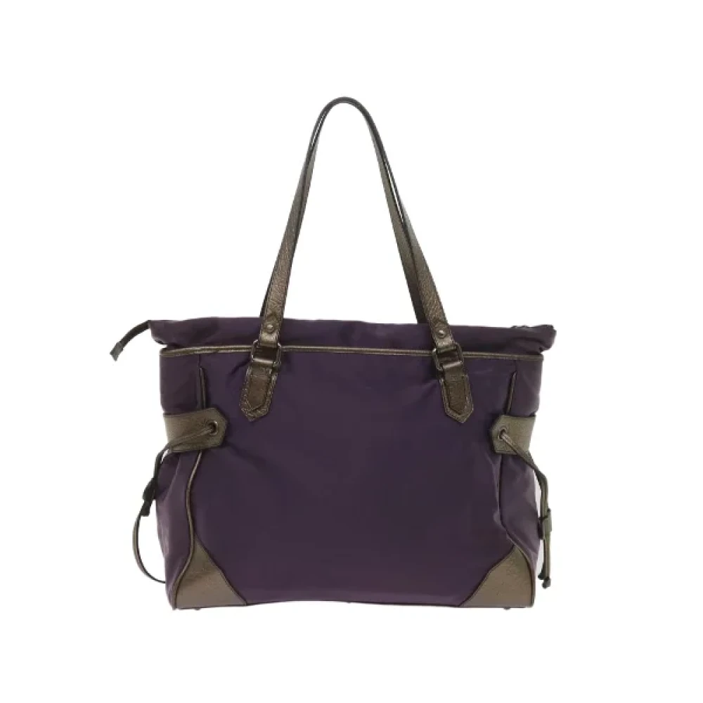 Burberry Vintage Pre-owned Fabric handbags Purple Dames