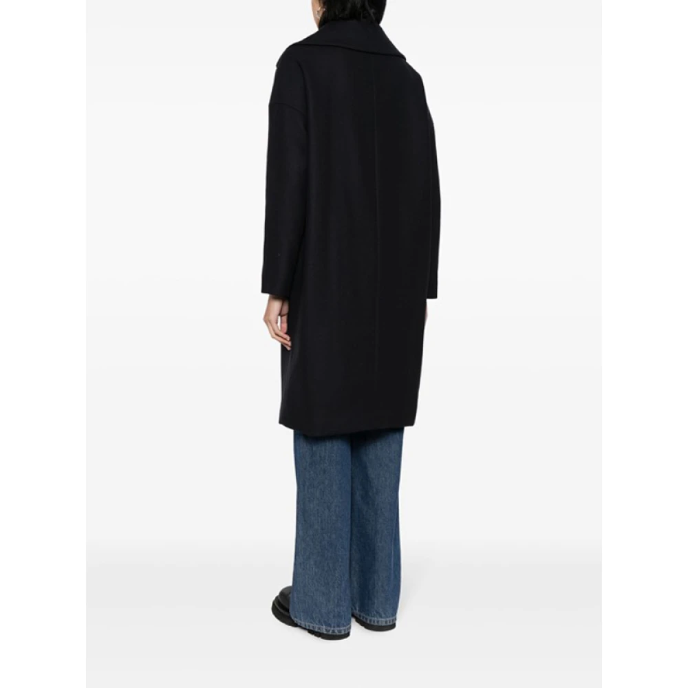 Herno Navy Blauwe Panel Winterjas Blue Dames