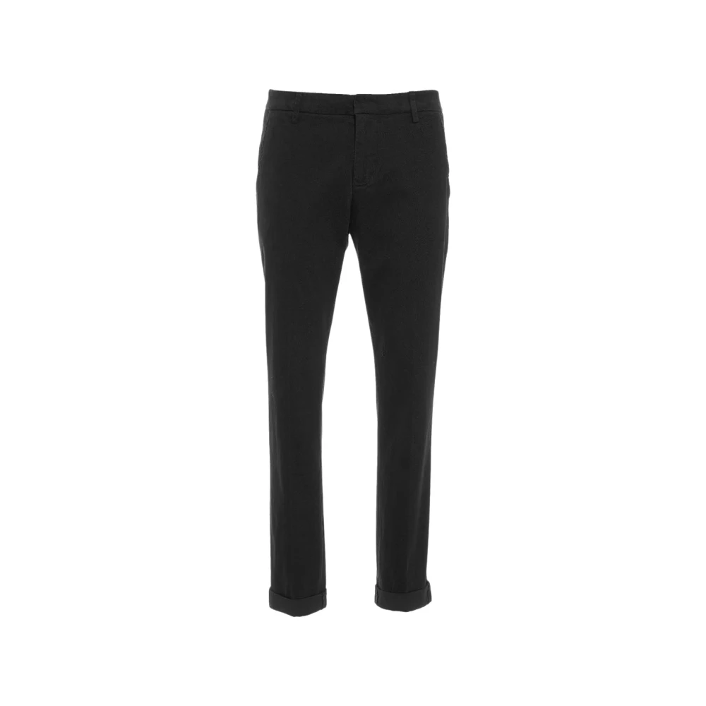 Dondup Men's Black Slim-Fit Trousers, W33, Slim-Fit Trousers
