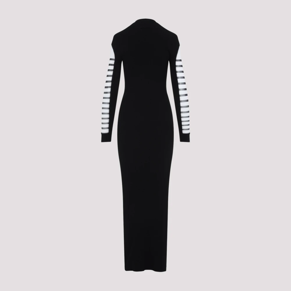 Jean Paul Gaultier Witte Jurk voor Vrouwen Elegante Stijl Multicolor Dames