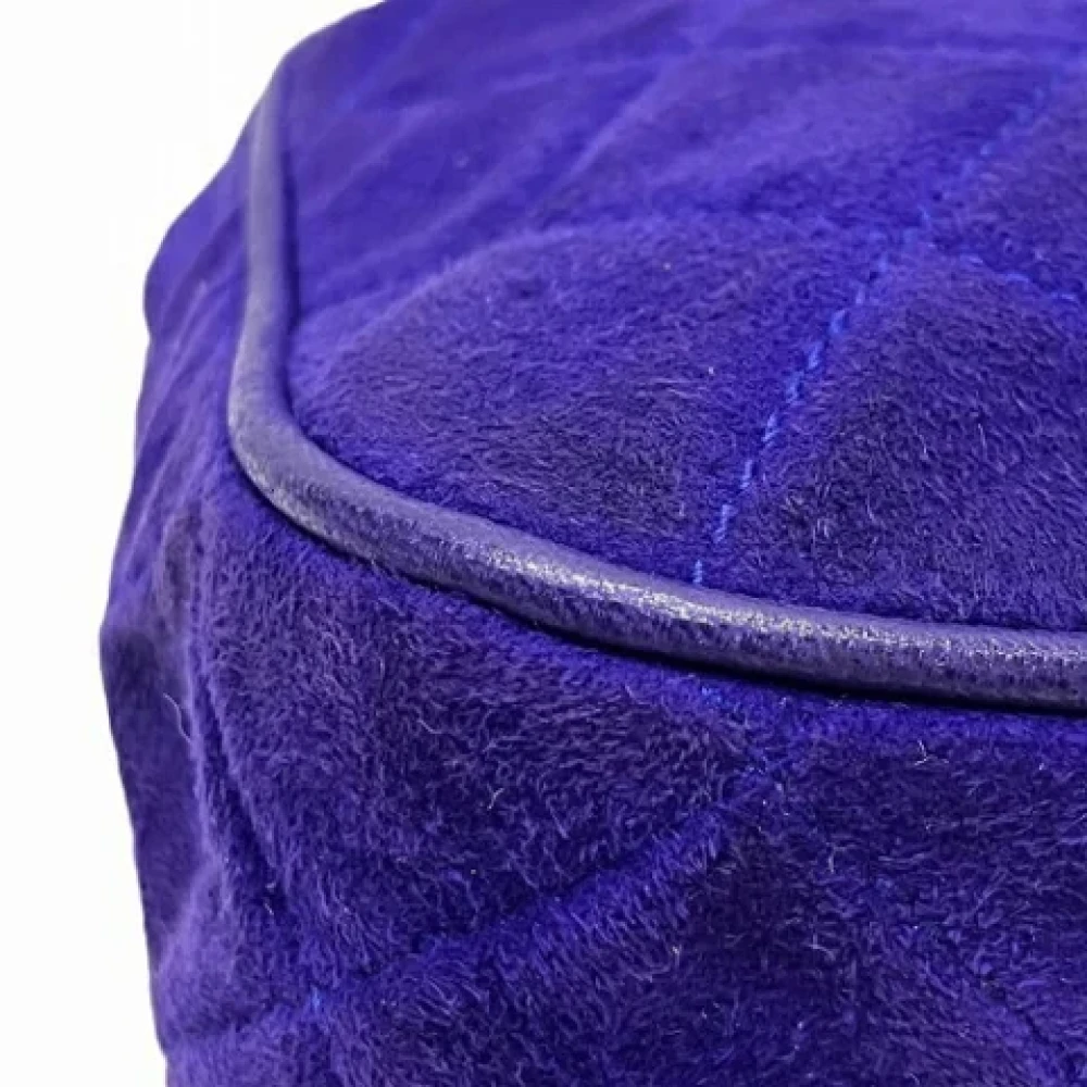 Chanel Vintage Pre-owned Suede chanel-bags Purple Dames
