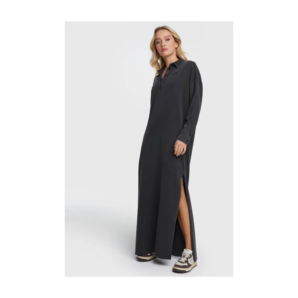 Alix The Label Maxi Polo Jurk Gray Dames