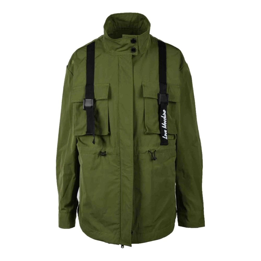 Love Moschino Stijlvolle buitenkleding jas Green Dames