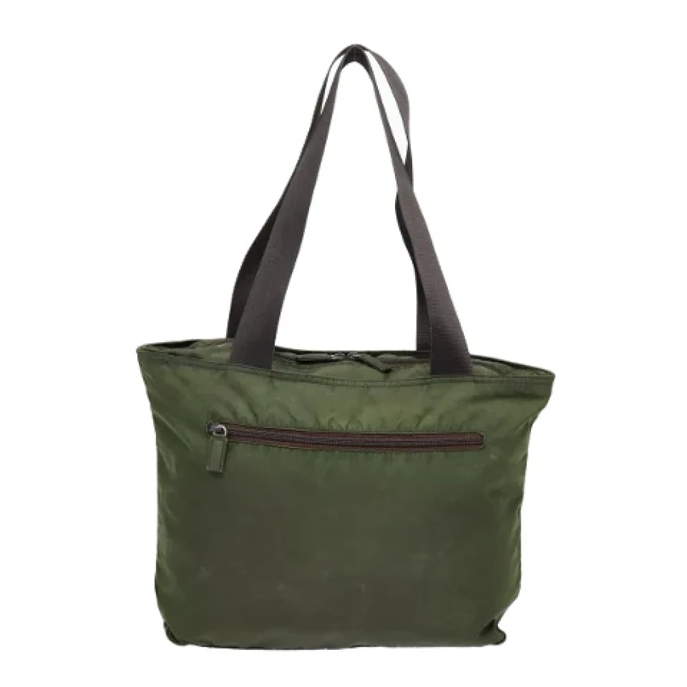 Prada Vintage Pre-owned Fabric totes Green Dames