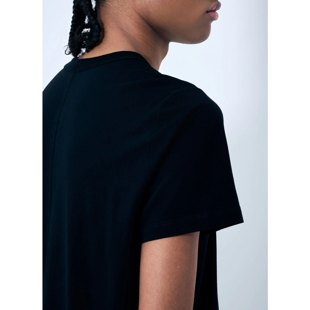 Rick Owens Katoenen T-shirt met korte mouwen en ronde hals Black Heren