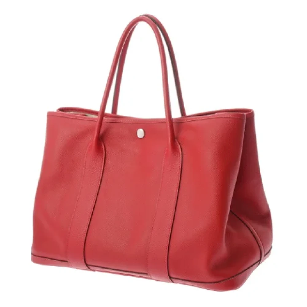 Hermès Vintage Pre-owned Leather handbags Red Dames