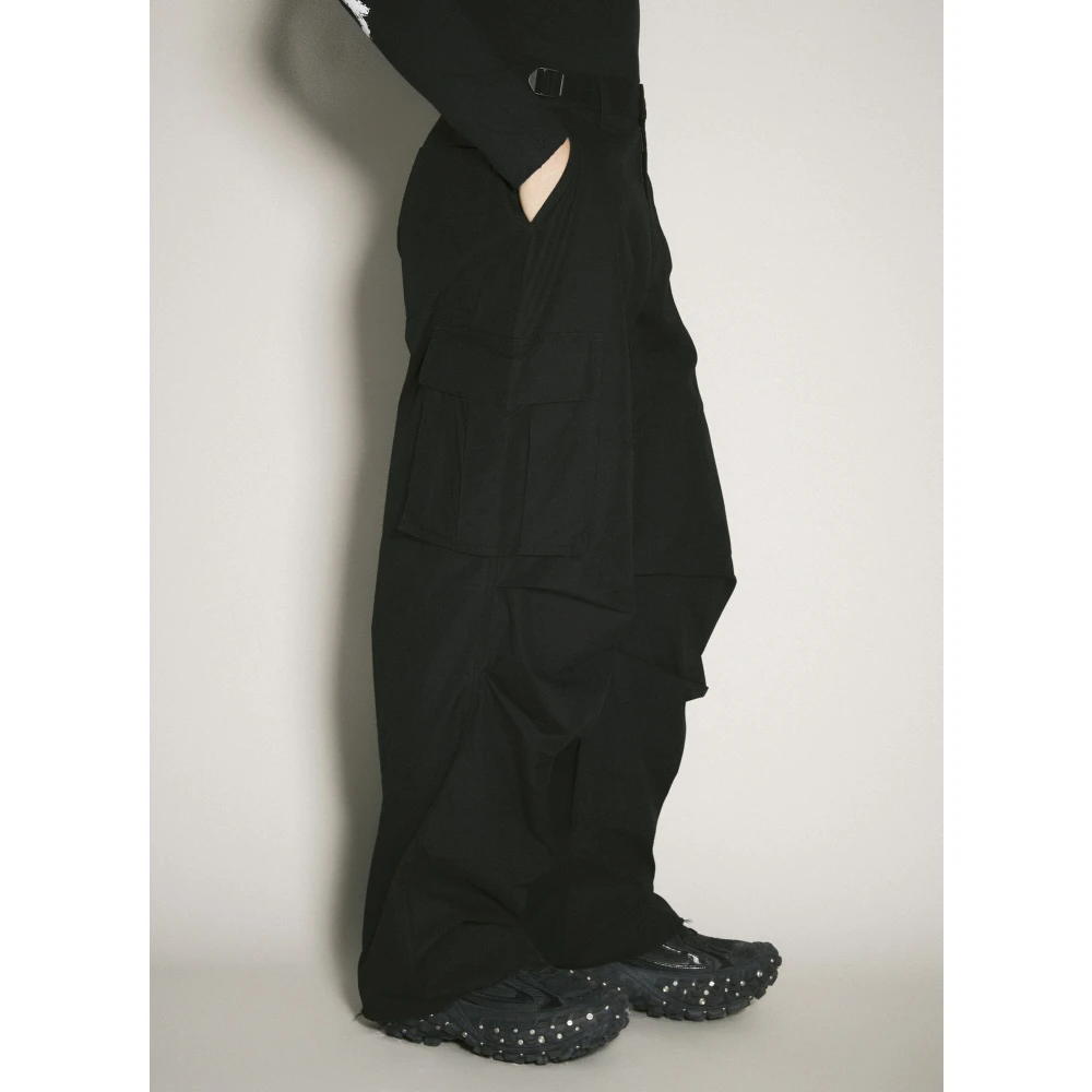 032c Canvas Cargo Broek met Multi-Zakken Black Heren