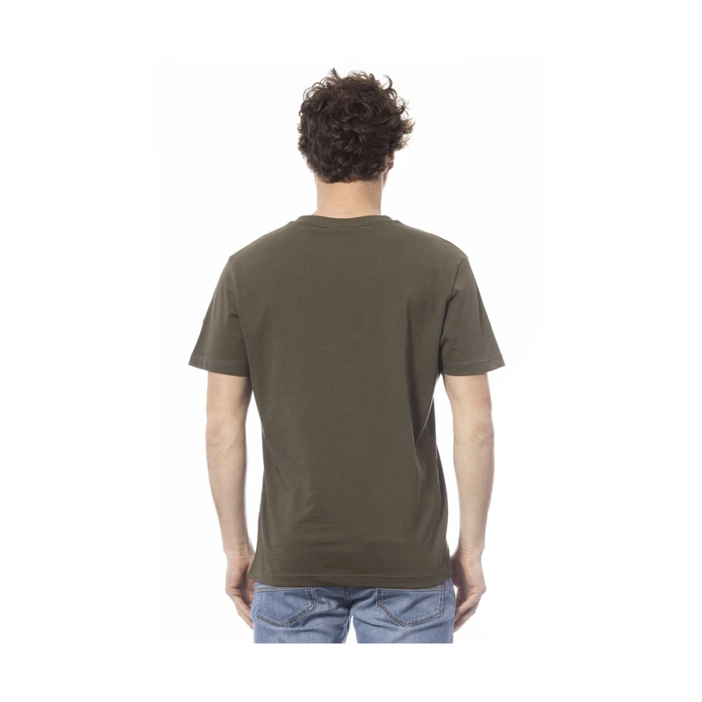 Invicta Logo Print Ronde Hals T-Shirt Green Heren