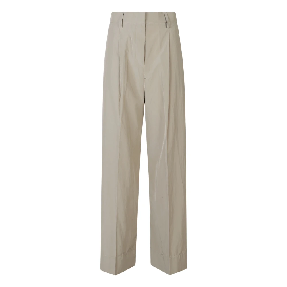 Forte Forte Women's Beige Chic Taffetta Straight Pant