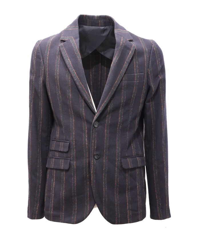 veste-moderne-en-coton-laine-vert-fonce-beige