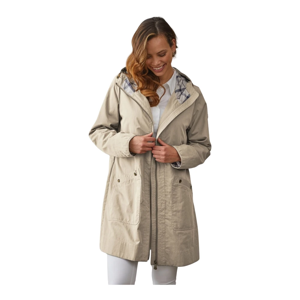 Junge Comfort Fit Buitenkleding Zand Beige Dames