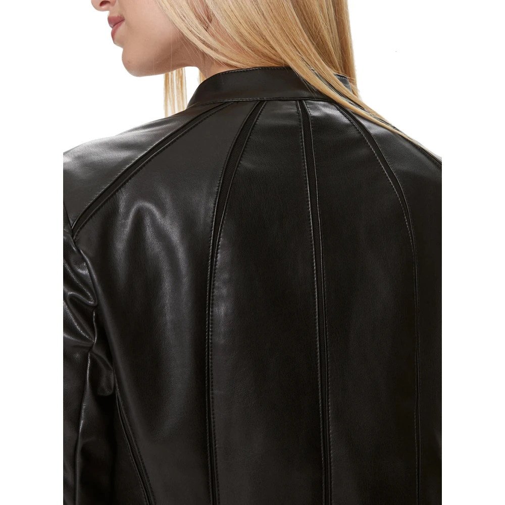 Guess Zwarte Jassen Harley Stijl Black Dames