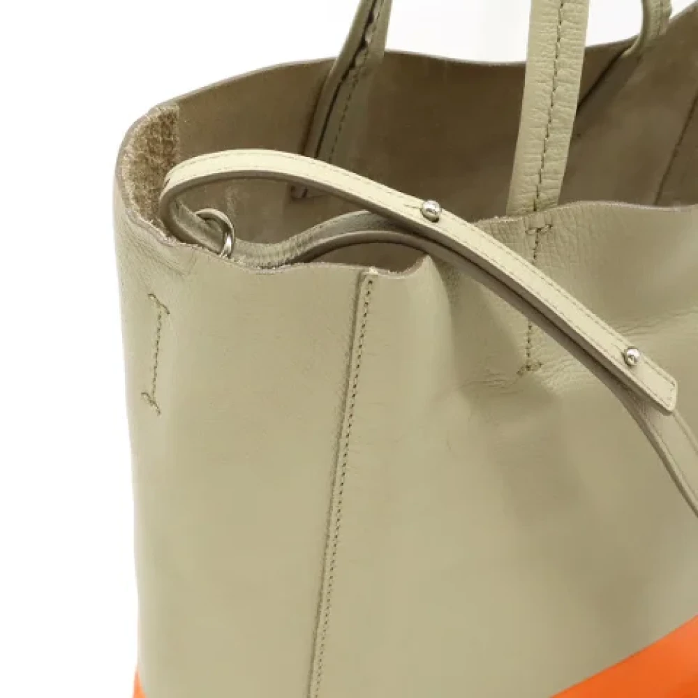 Celine Vintage Pre-owned Leather celine-bags Beige Dames