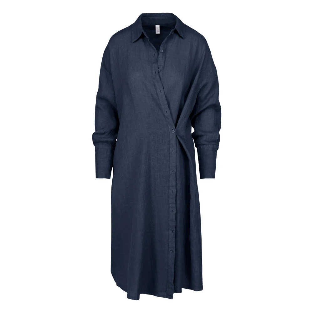 Bomboogie Femme Bleu - Chemisier À Manches Longues - Robes - Taille: 38 Fr