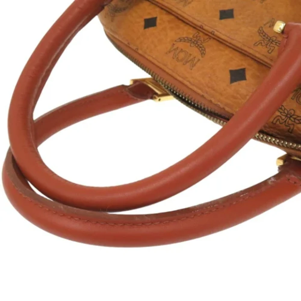 MCM Pre-owned Plastic handbags Brown Dames
