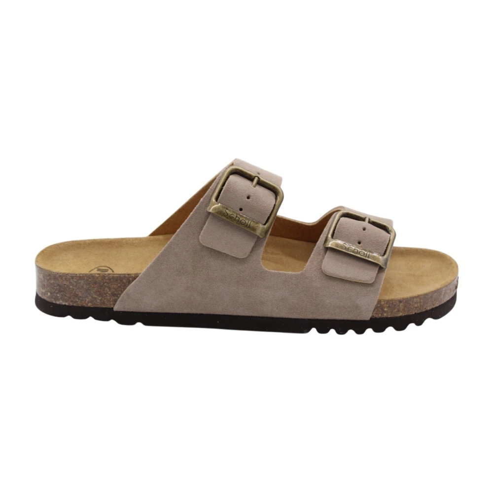 Scholl Men's Beige Sliders, 8 Uk, Saga Slipper