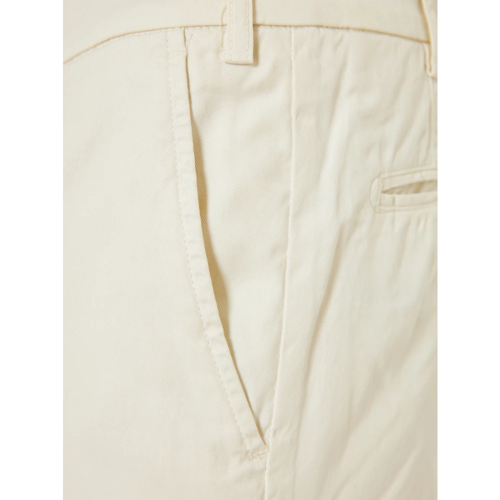 Canali Lyocell Katoenen Broek met Zakken White Heren