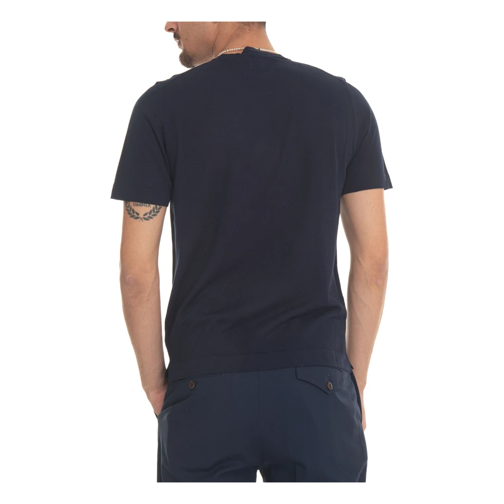 Hindustrie Crepe Jersey T-shirt Blue Heren