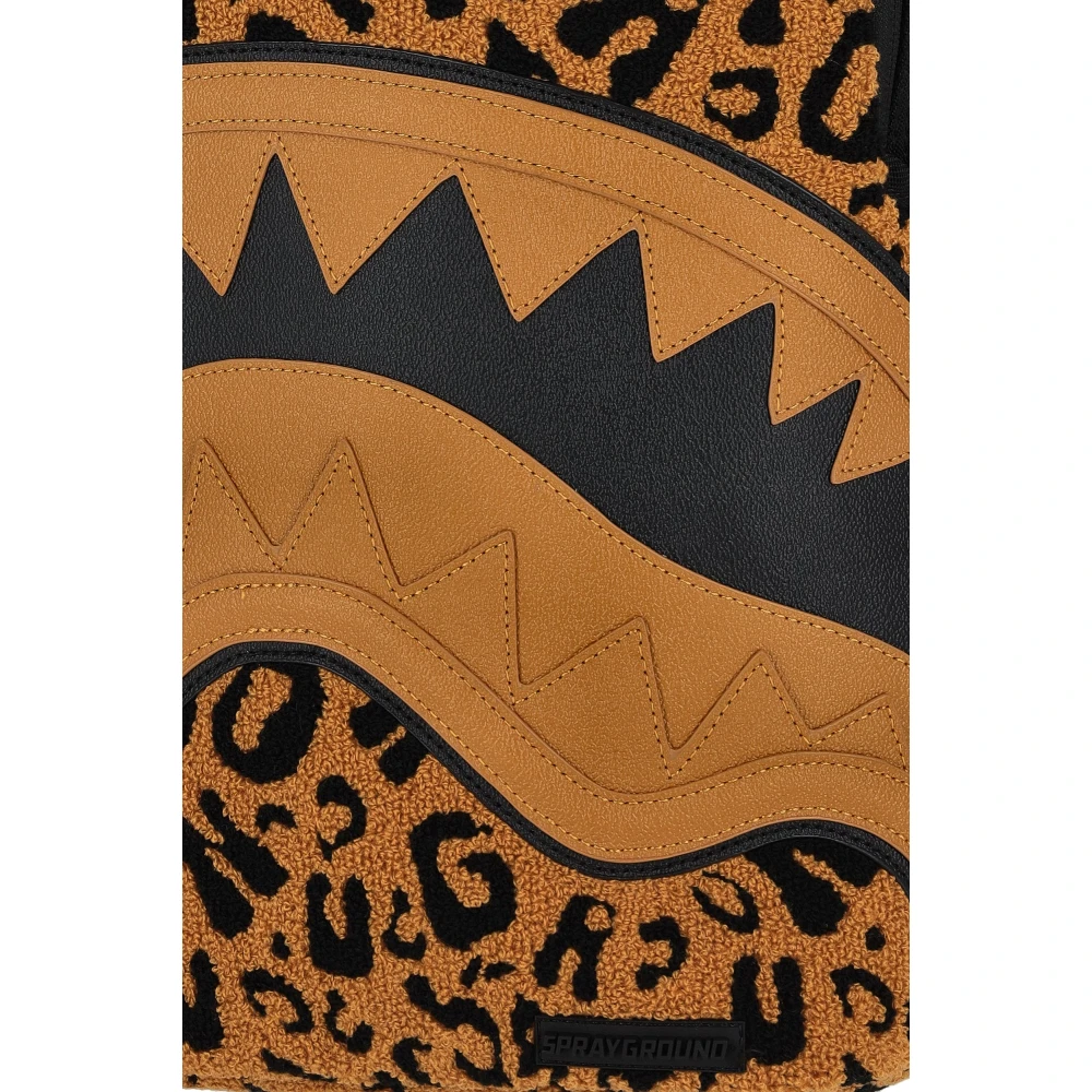 Sprayground Bruine Cheetah Chenille Rugzak Brown Unisex