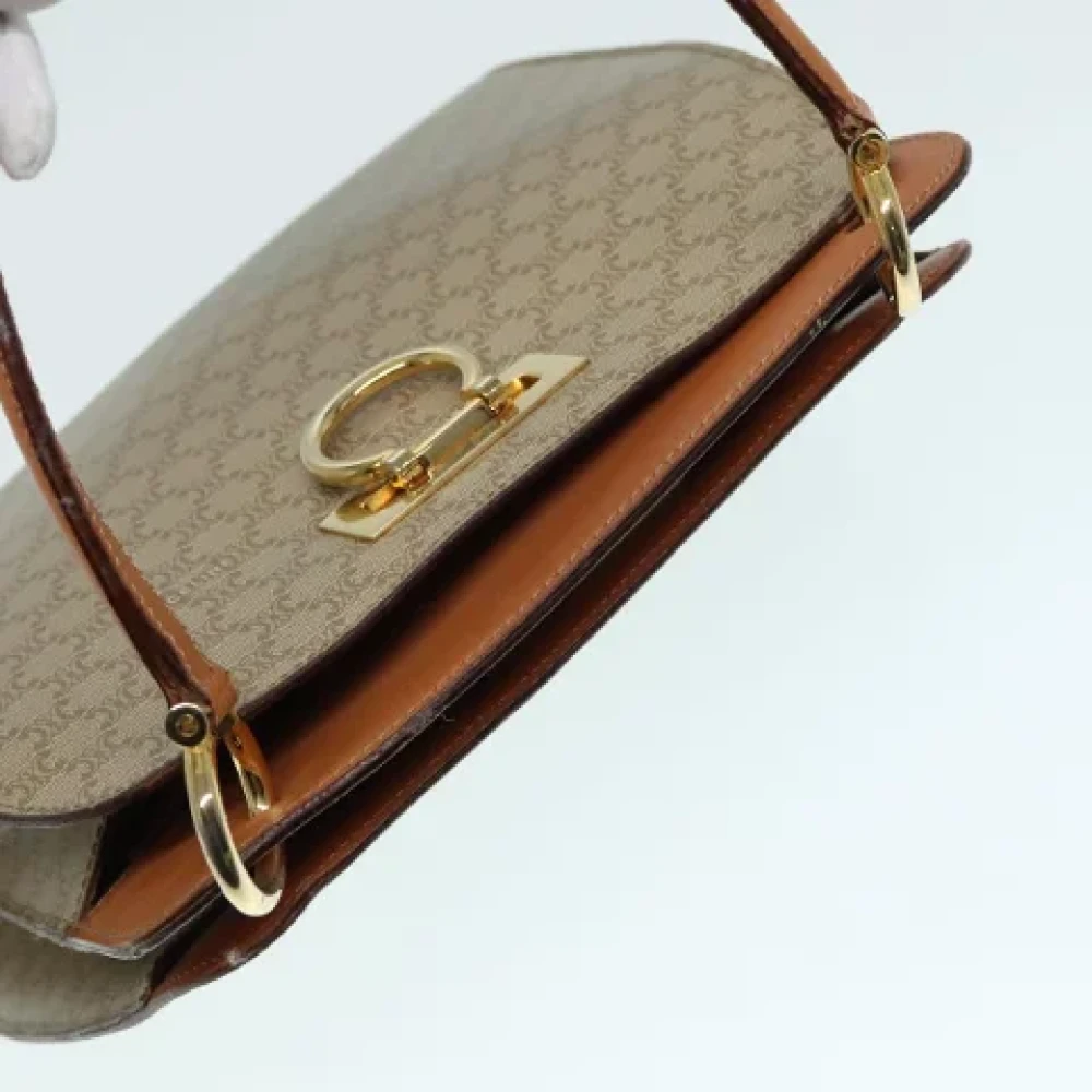 Celine Vintage Pre-owned Canvas handbags Beige Dames