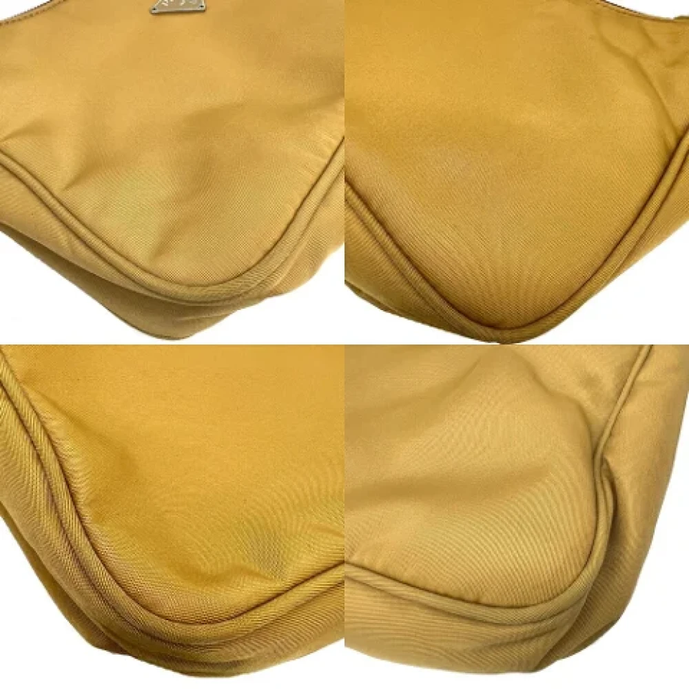 Prada Vintage Pre-owned Nylon prada-bags Yellow Dames