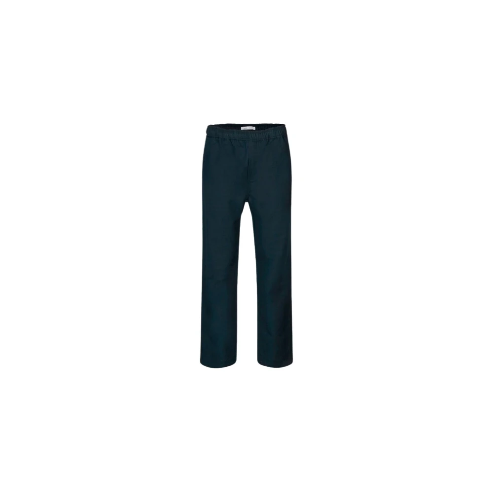 Samsøe Biologisch katoenen broek met rechte pijpen Blue Heren