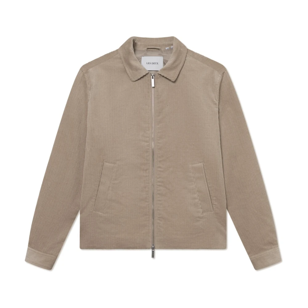 Les Deux Corduroy Coach Jacket Beige, Herr