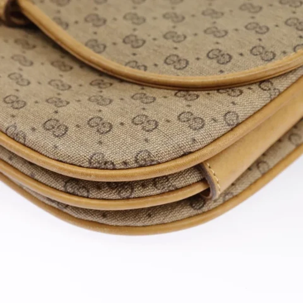 Gucci Vintage Pre-owned Canvas gucci-bags Beige Dames