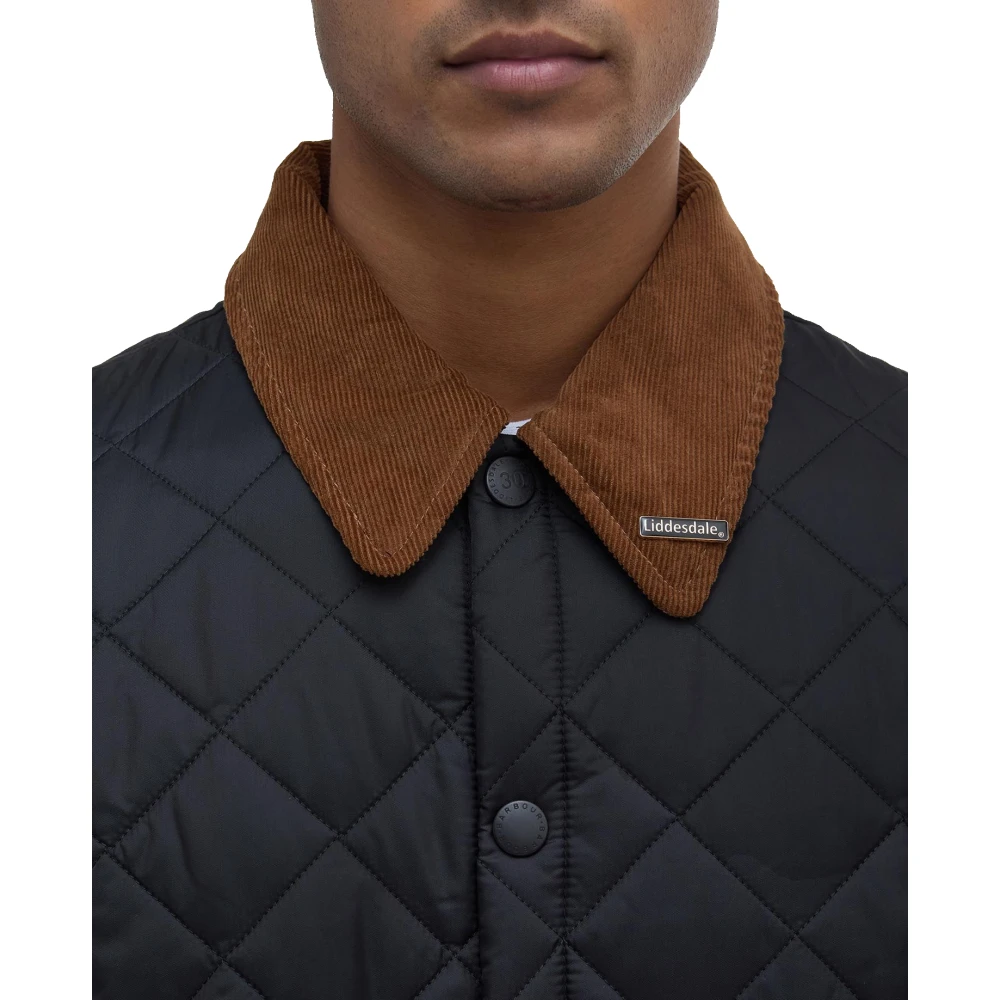 Barbour Klassieke Zwarte Gewatteerde Jas 30e Verjaardag Black Heren