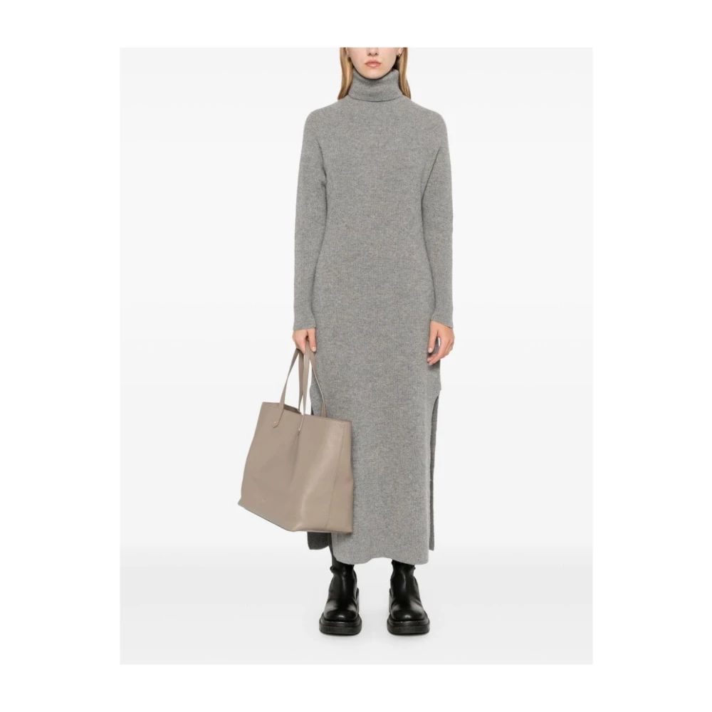 Golden Goose Gebreide Wollen Jurk Grijs Gray Dames
