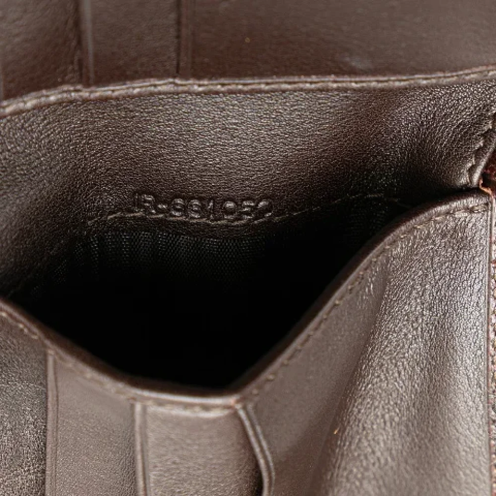 Salvatore Ferragamo Pre-owned Leather wallets Brown Dames