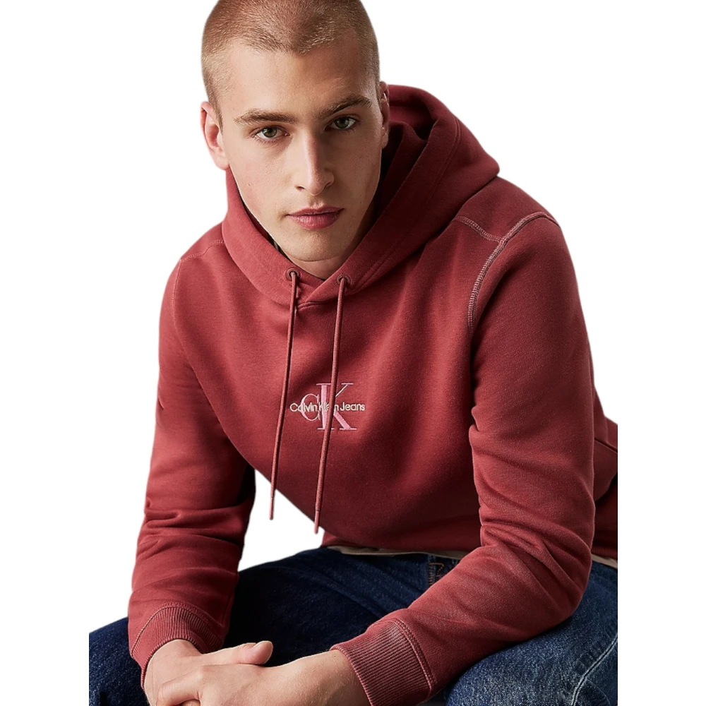 Calvin Klein Stijlvolle Sweatshirt voor Mannen Red Heren