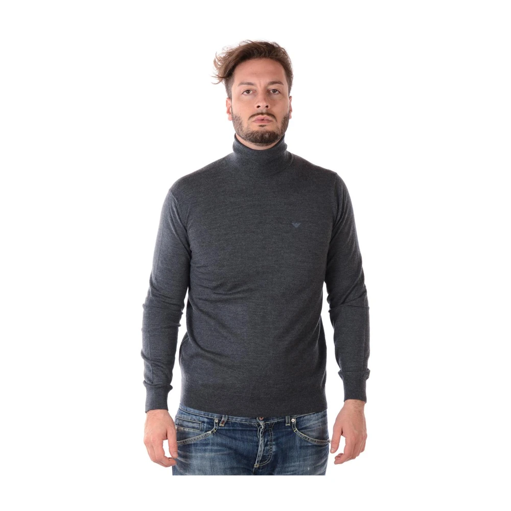 Emporio Armani Herren Grau Strickwaren, Lgröße: