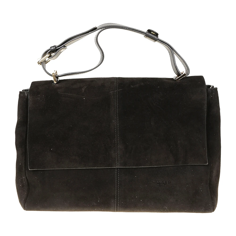 Avenue 67 Elettra Handtas met klep en rits Black Dames