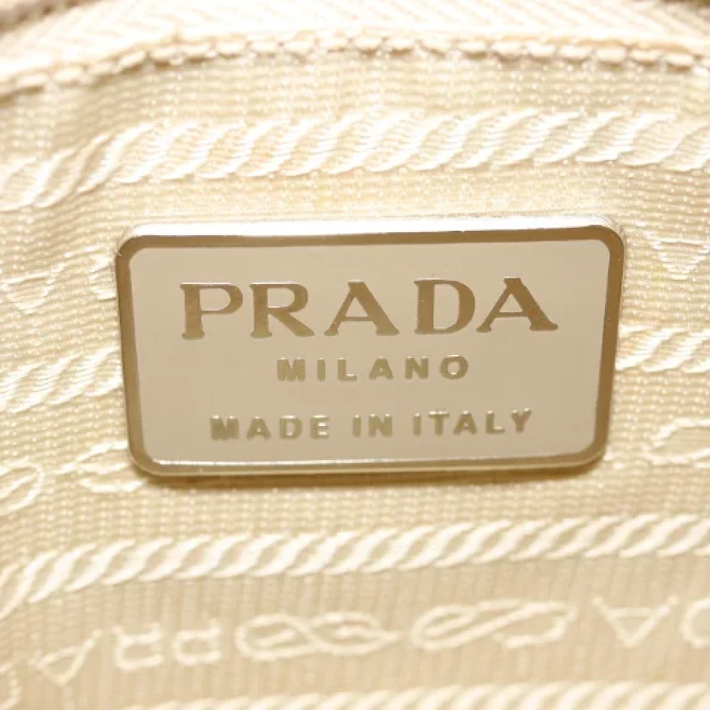 Prada Vintage Pre-owned Suede prada-bags Beige Dames