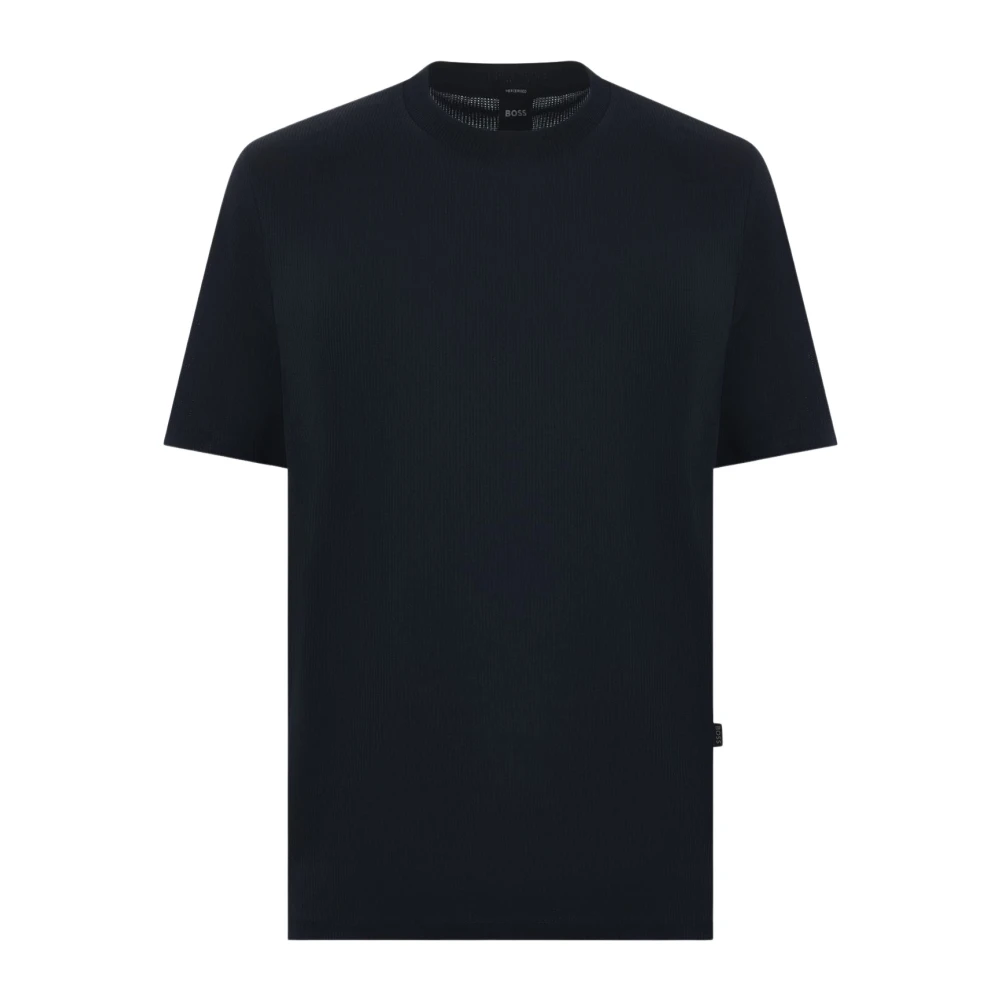 Hugo Boss Honingraat T-shirt voor mannen Blue Heren