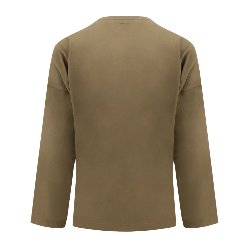 Palm Angels Bruine Crew-neck T-shirt Losse Pasvorm Green Heren